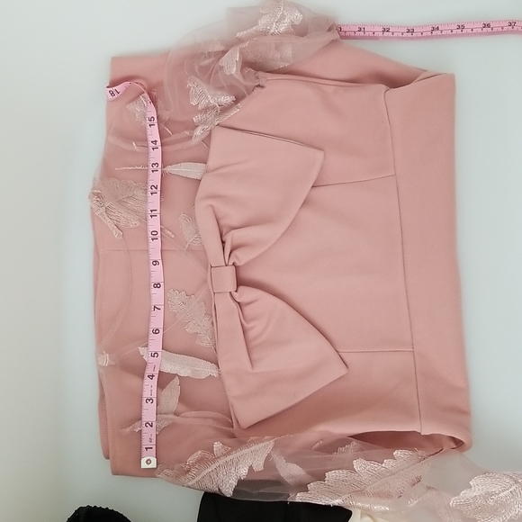 Cute and Fashion cocktail pink dress - Picture 11 of 12